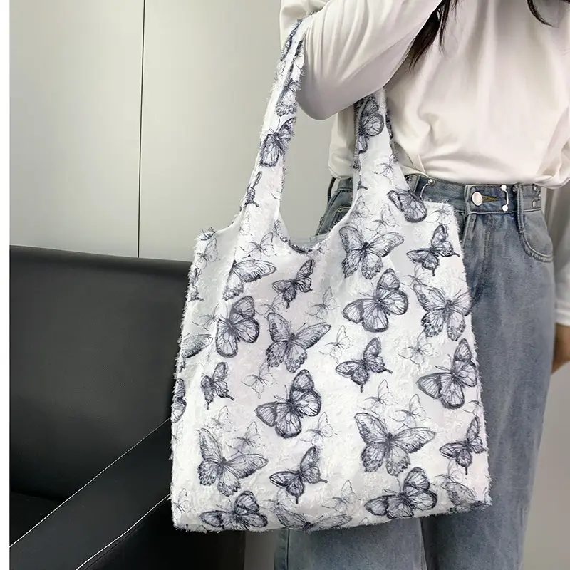 2026 Embroidered Canvas Tote Bag Single Shoulder Large Capacity — feature 22