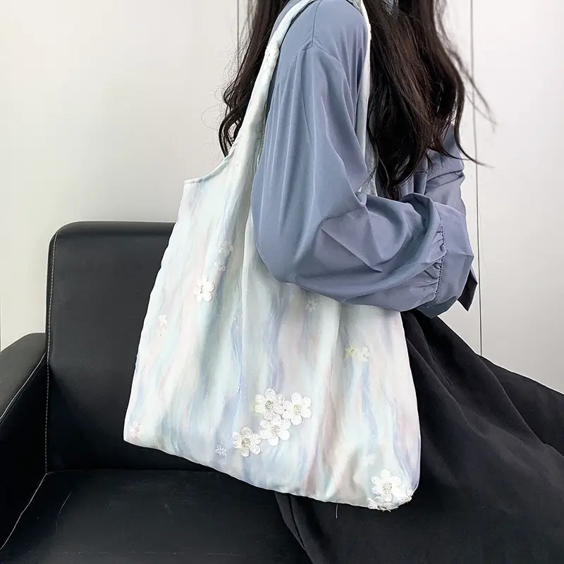 2026 Embroidered Canvas Tote Bag Single Shoulder Large Capacity — feature 28