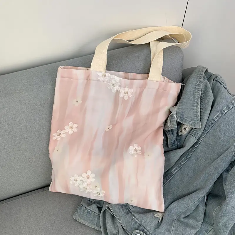 2026 Embroidered Canvas Tote Bag Single Shoulder Large Capacity — feature 30