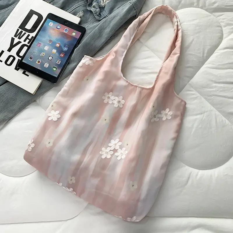 2026 Embroidered Canvas Tote Bag Single Shoulder Large Capacity — feature 7