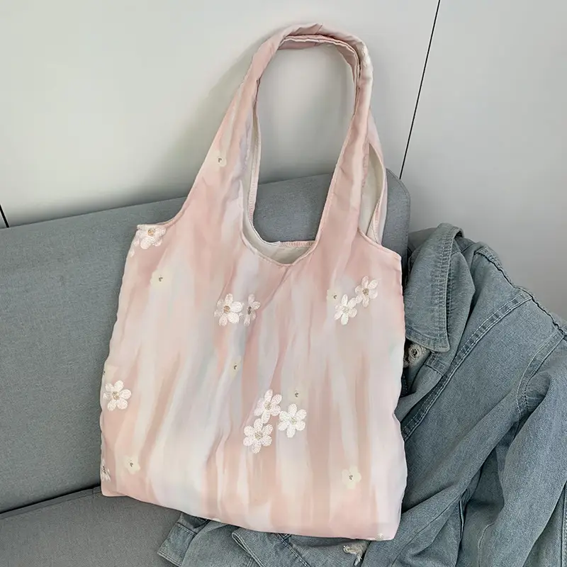 2026 Embroidered Canvas Tote Bag Single Shoulder Large Capacity — feature 8