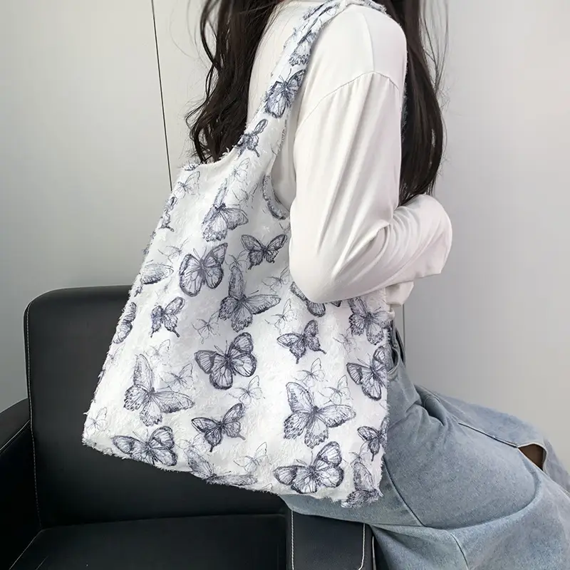 Black Butterfly Printed Vest