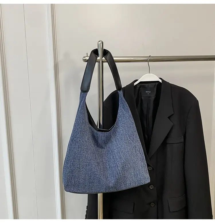 Women Denim Shoulder Tote Bag Large Capacity 2024 — feature 13