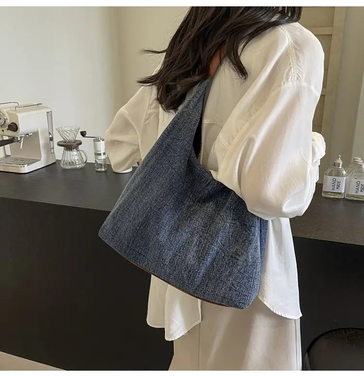 Women Denim Shoulder Tote Bag Large Capacity 2024 — feature 18