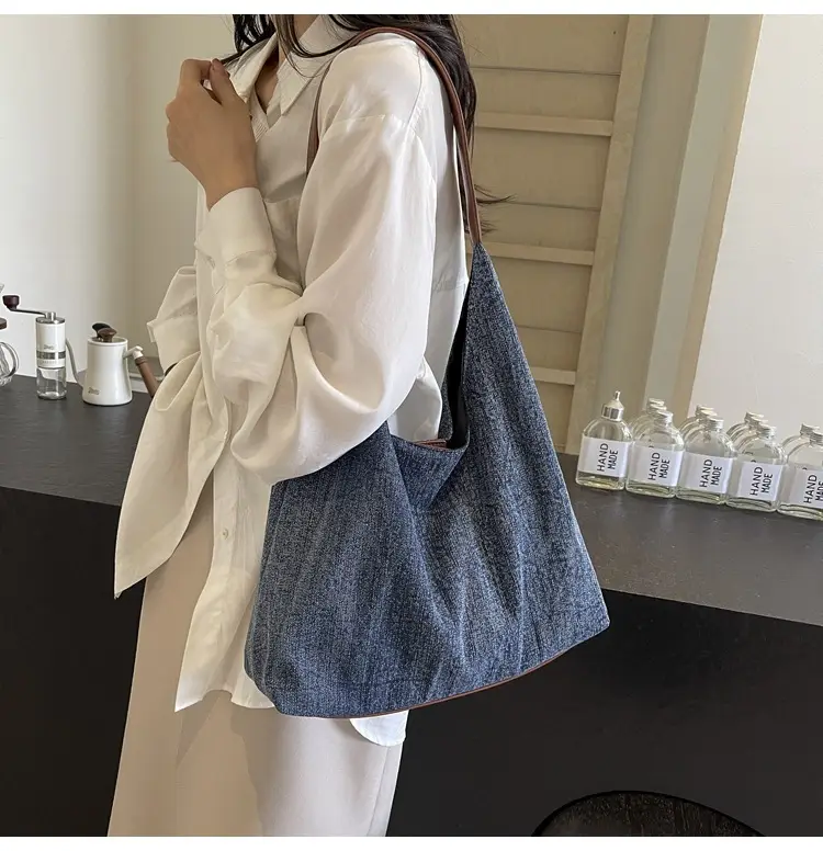 Women Denim Shoulder Tote Bag Large Capacity 2024 — feature 24