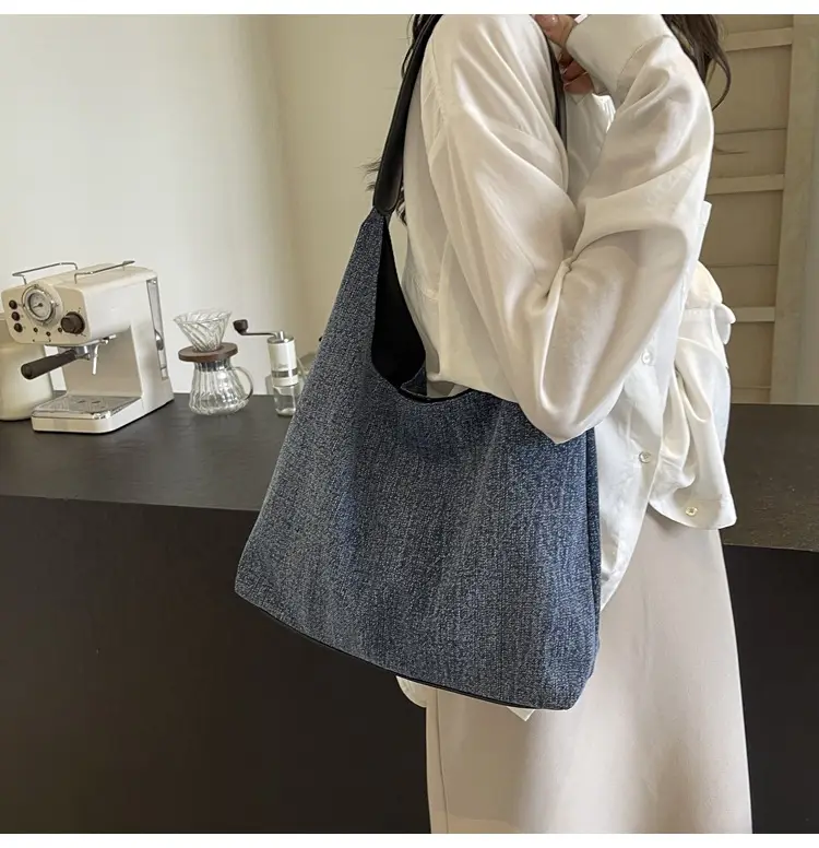 Women Denim Shoulder Tote Bag Large Capacity 2024 — feature 25