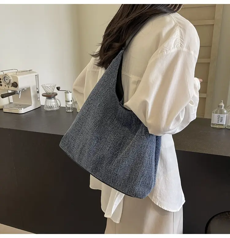 Women Denim Shoulder Tote Bag Large Capacity 2024 — feature 26