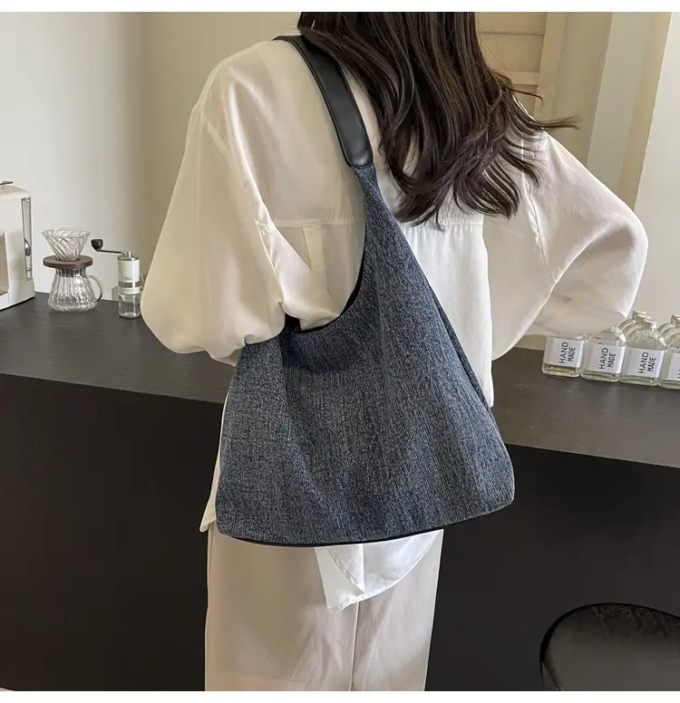 Women Denim Shoulder Tote Bag Large Capacity 2024 — feature 30