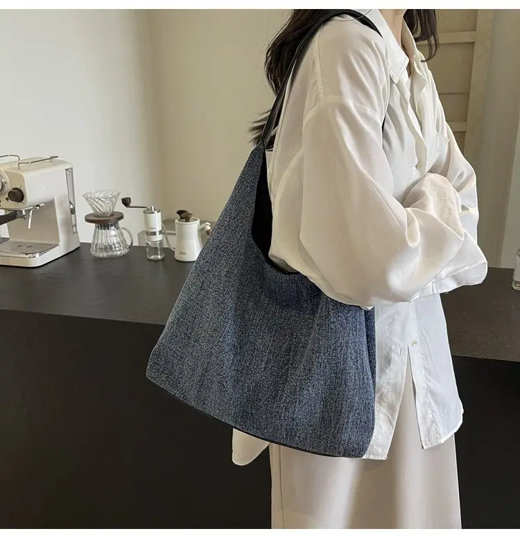 Women Denim Shoulder Tote Bag Large Capacity 2024 — feature 32