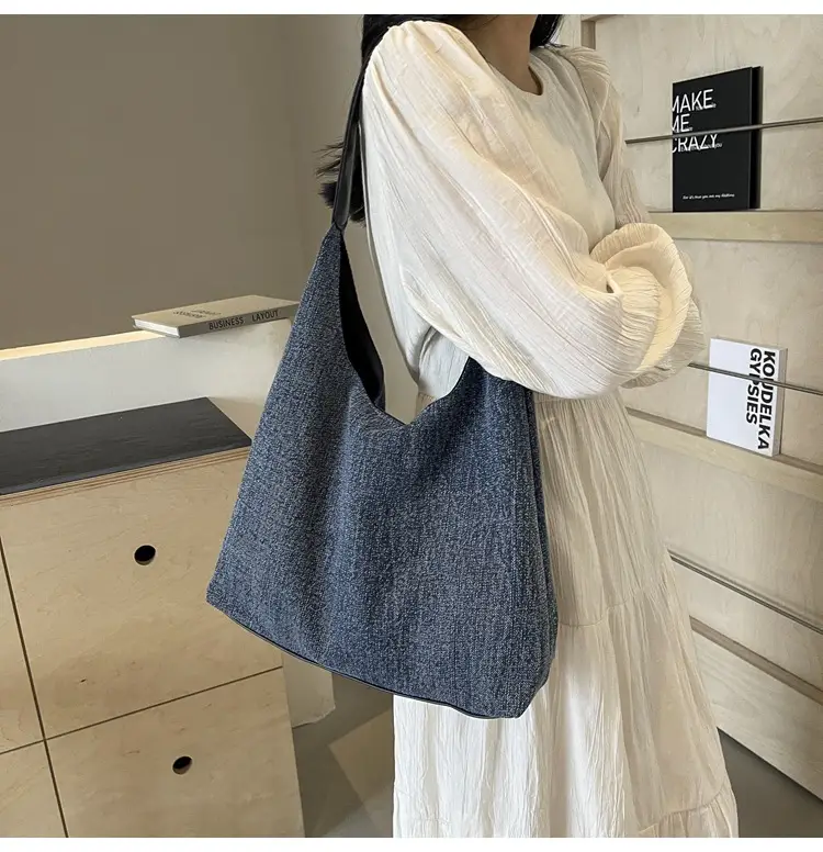 Women Denim Shoulder Tote Bag Large Capacity 2024 — feature 34