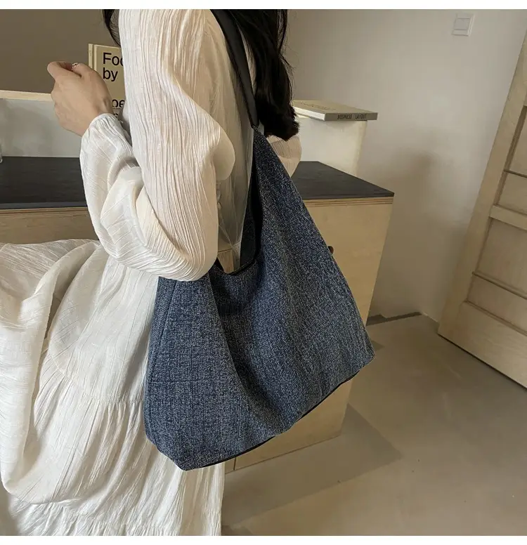 Women Denim Shoulder Tote Bag Large Capacity 2024 — feature 38