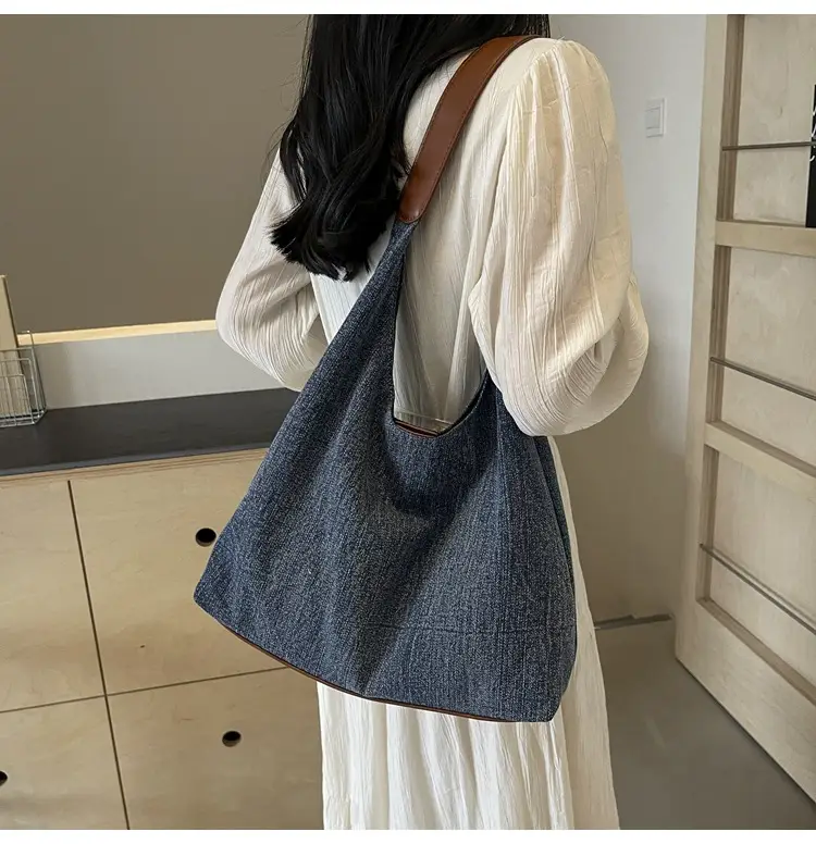 Women Denim Shoulder Tote Bag Large Capacity 2024 — feature 41