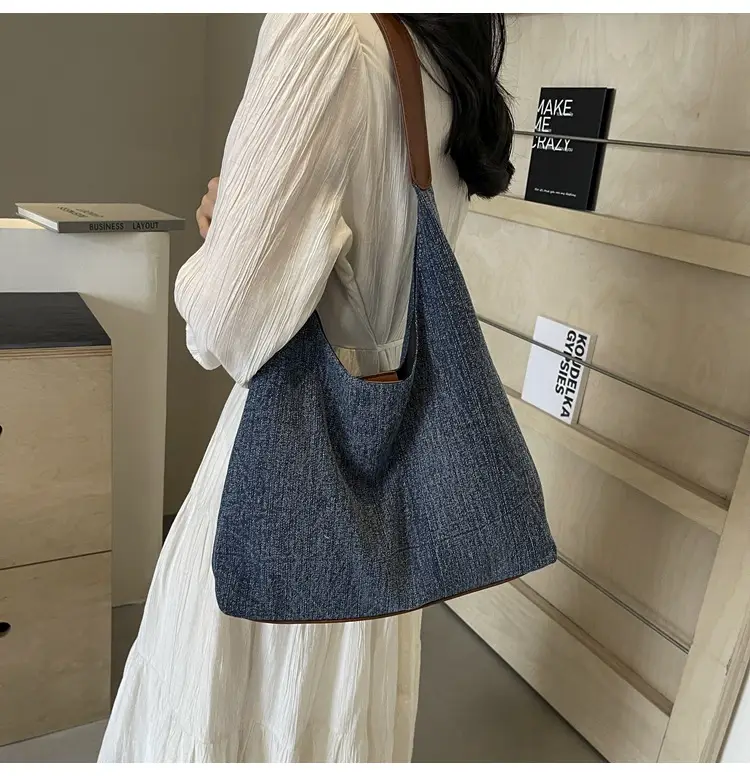 Women Denim Shoulder Tote Bag Large Capacity 2024 — feature 42