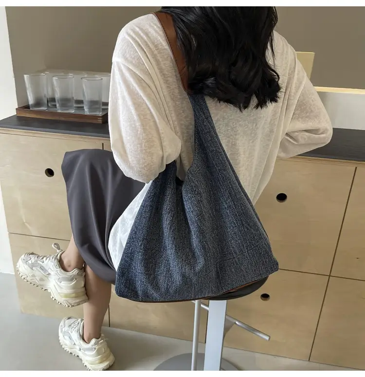 Women Denim Shoulder Tote Bag Large Capacity 2024 — feature 47