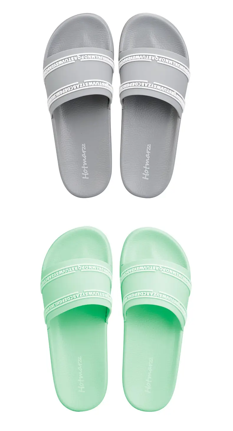 Hotmarzz Heima Couple's One-Word Slip-on New Non-Slip Home Slip-on Bathroom Slippers — feature 11
