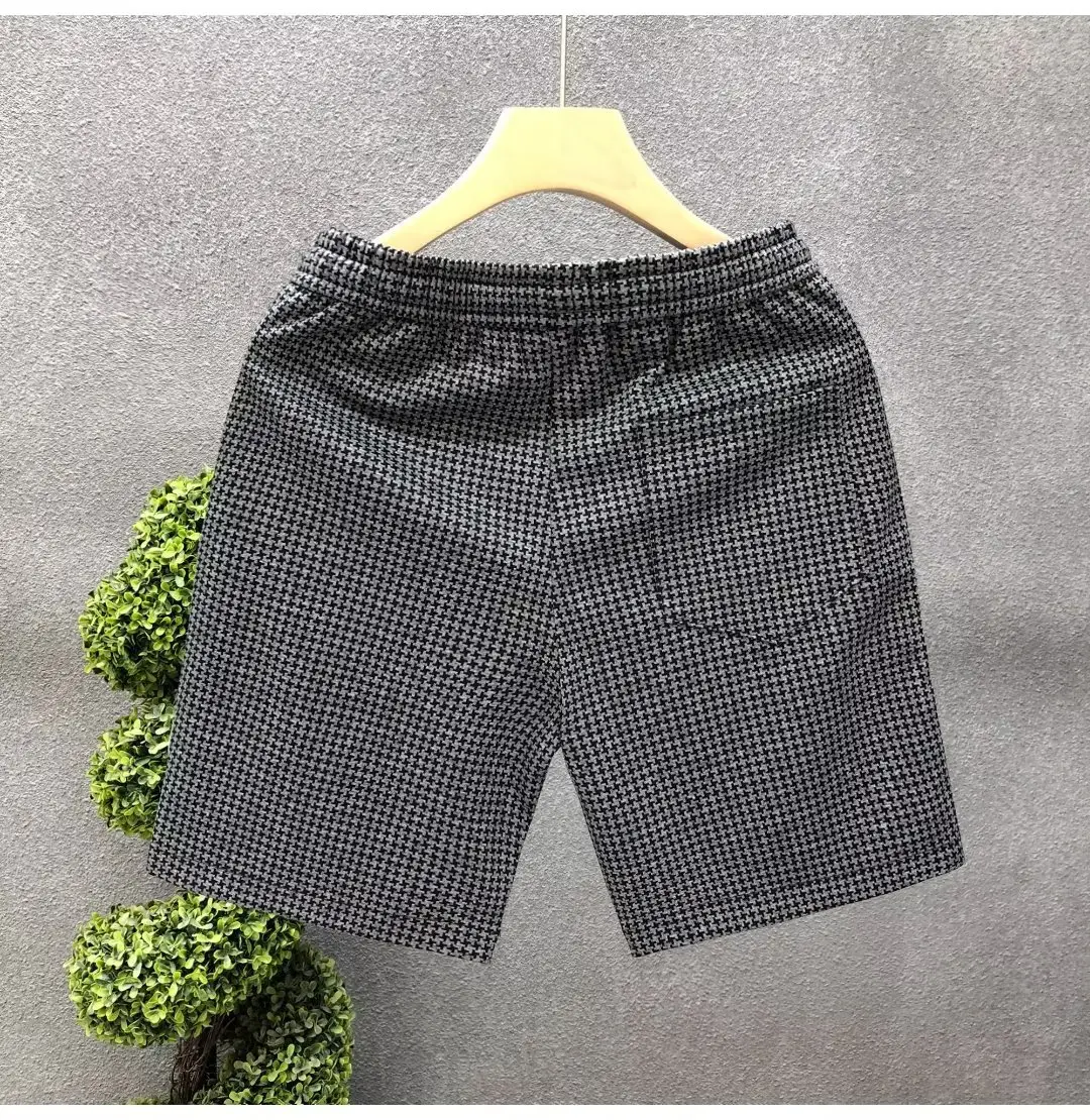 Men's Black Waffle Shorts Casual Western Style — feature 14