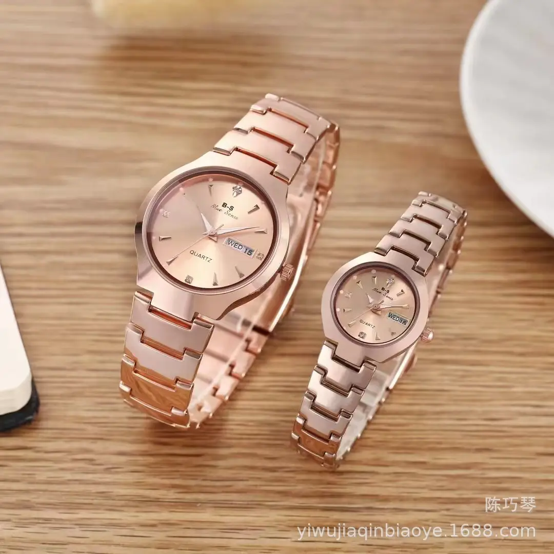 Men's Women's Stainless Steel Calendar Watch 2024