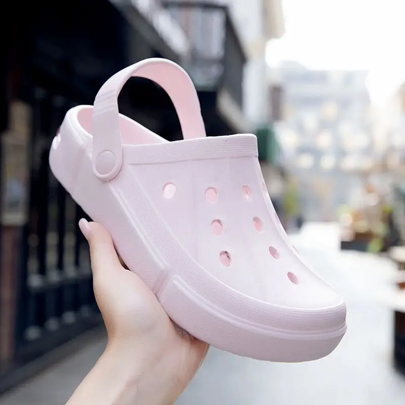 Women's Black Air Cushion Outdoor Slippers