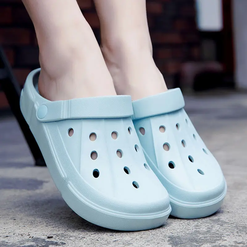 Women's Black Air Cushion Outdoor Slippers