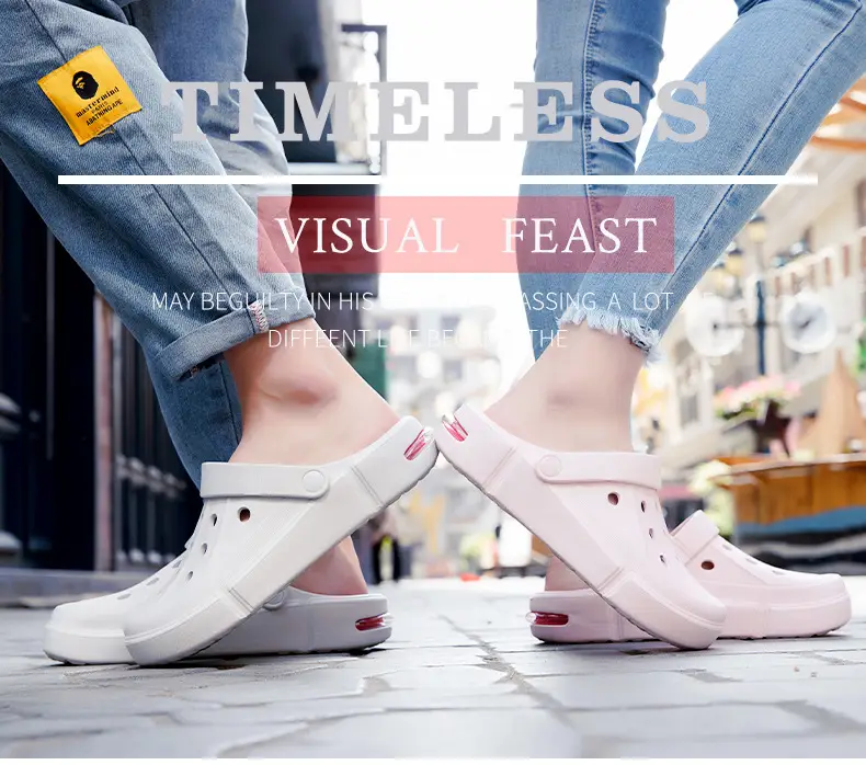 Women's Black Air Cushion Outdoor Slippers — feature 1