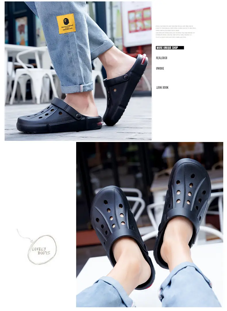 Women's Black Air Cushion Outdoor Slippers — feature 12