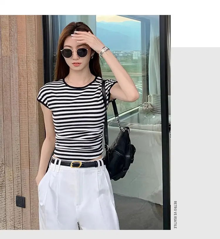 Women's Black Brown Gold Buckle Belt for Summer Matching Skirt — feature 12