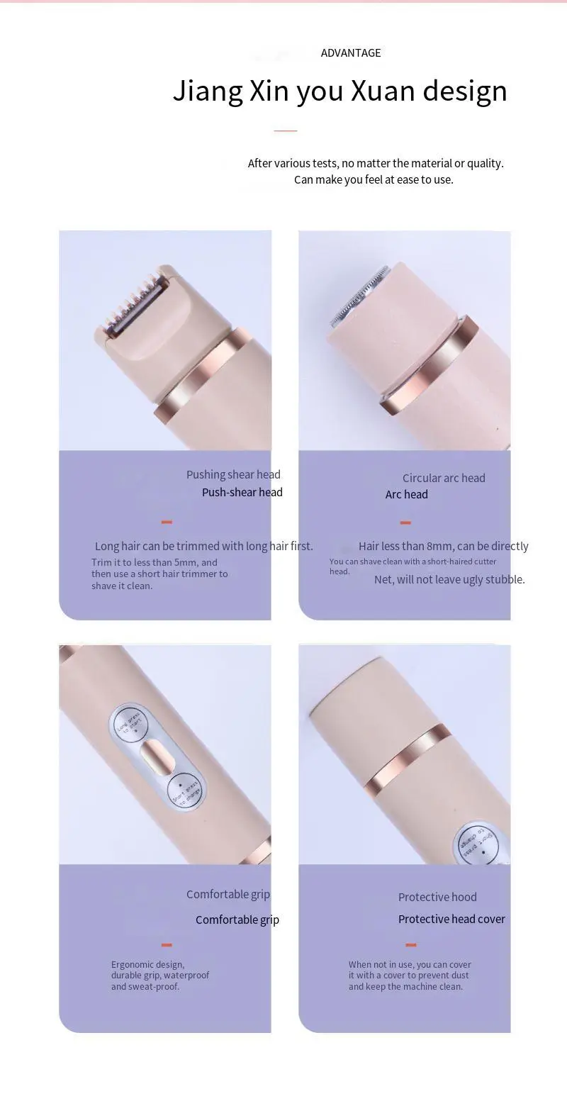 Double Head Electric Mini Shaver for Women — feature 15