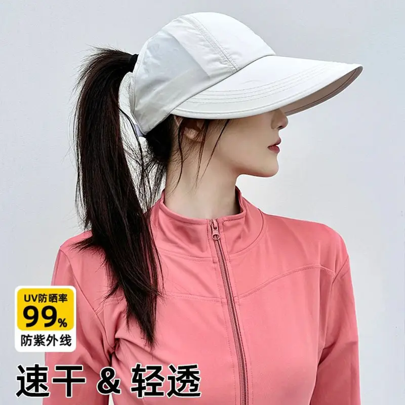 Women Anti-UV Sun Hat Black Large Brim