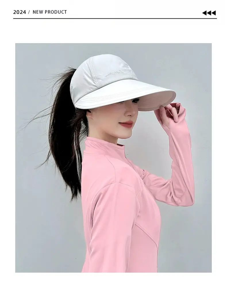 Women Anti-UV Sun Hat Black Large Brim — feature 19