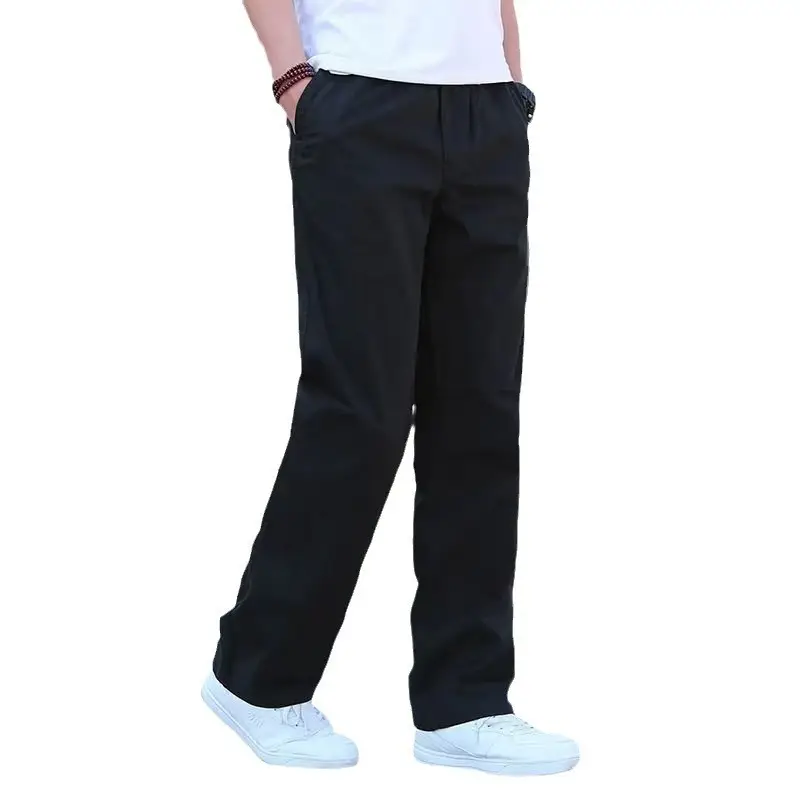 Men's Green Straight Casual Pants 2024 New Summer - Image 7