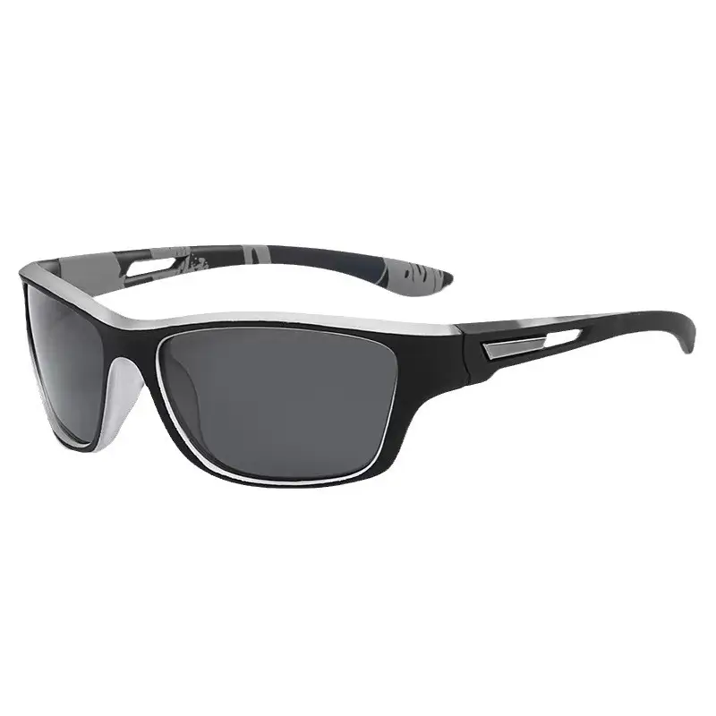 Men's Black Polarized Cycling Sun Glasses with Color Film - Image 11
