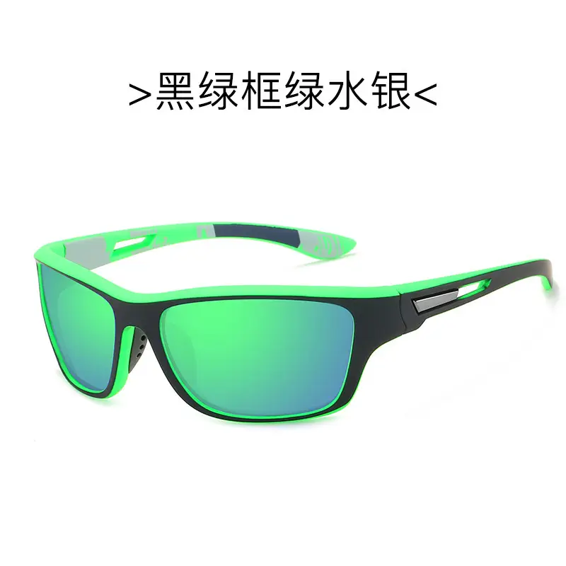 Men's Black Polarized Cycling Sun Glasses with Color Film - Image 5