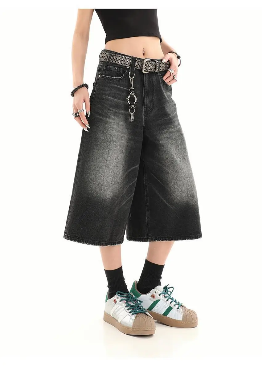 American Style Washed Denim Shorts Men — feature 13