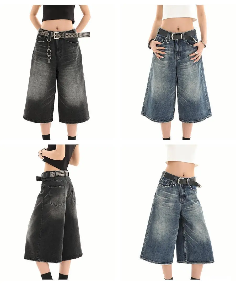 American Style Washed Denim Shorts Men — feature 2
