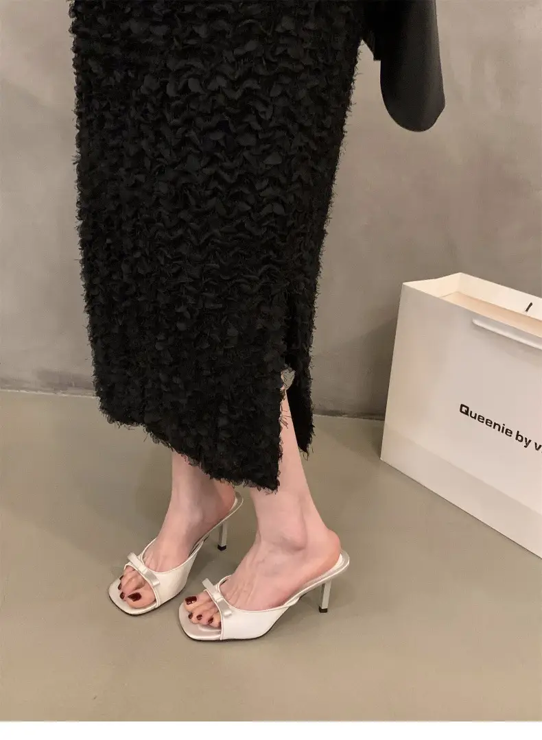 Pink High Heel French Small Sandals Fairy Shoes 2024 New Summer Fashion Outwear Elegant Niche Sandals — feature 7