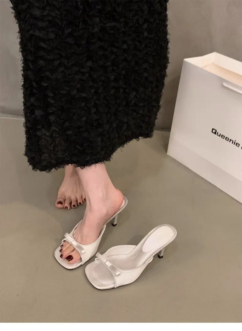Pink High Heel French Small Sandals Fairy Shoes 2024 New Summer Fashion Outwear Elegant Niche Sandals — feature 8