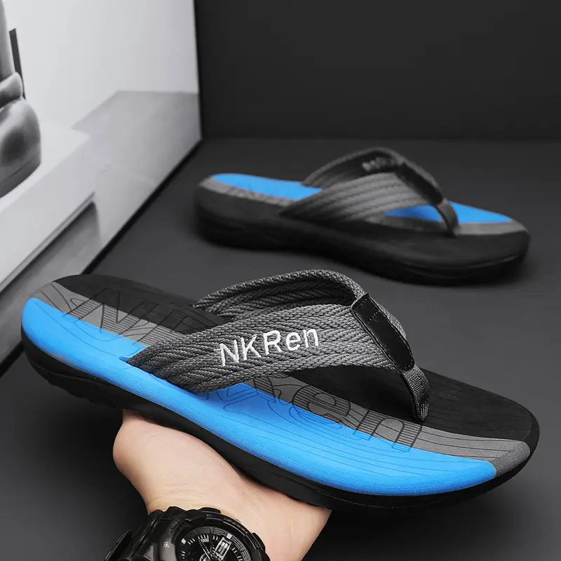 Slippers Men's Summer New Thick Bottom Trendy Casual Men's Beach Flip-Flops Outdoor Wear Men's Sandals - Image 5