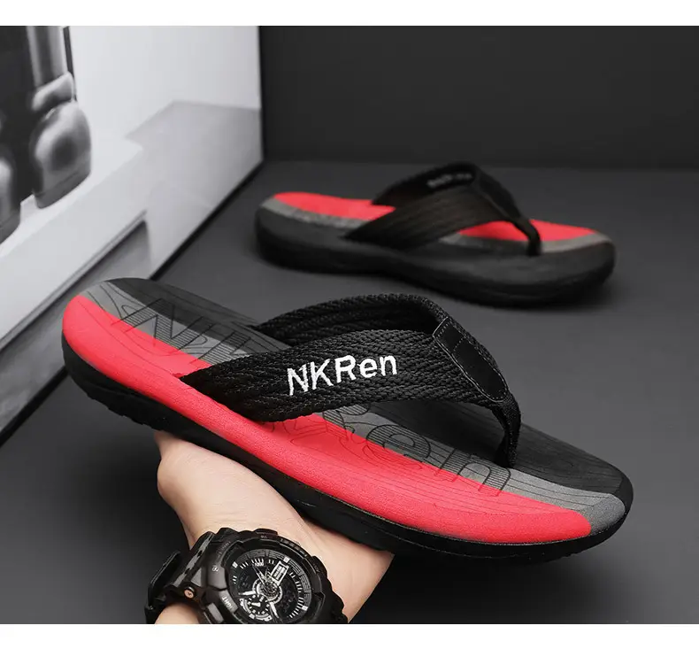 Slippers Men's Summer New Thick Bottom Trendy Casual Men's Beach Flip-Flops Outdoor Wear Men's Sandals — feature 12