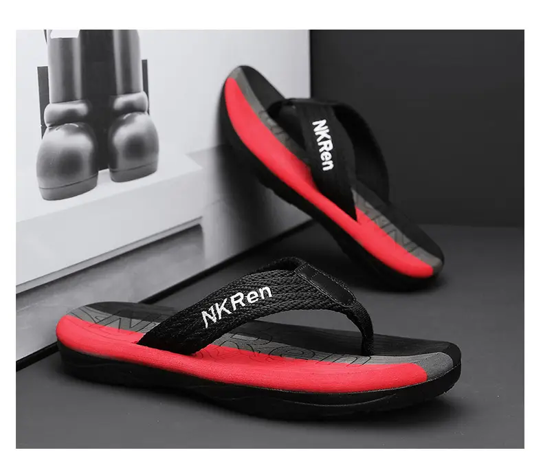 Slippers Men's Summer New Thick Bottom Trendy Casual Men's Beach Flip-Flops Outdoor Wear Men's Sandals — feature 13