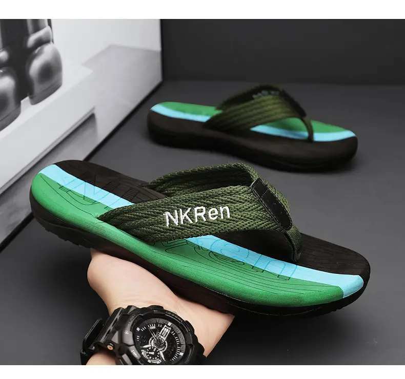 Slippers Men's Summer New Thick Bottom Trendy Casual Men's Beach Flip-Flops Outdoor Wear Men's Sandals — feature 14