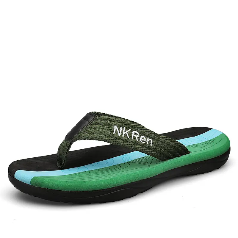 Slippers Men's Summer New Thick Bottom Trendy Casual Men's Beach Flip-Flops Outdoor Wear Men's Sandals - Image 3