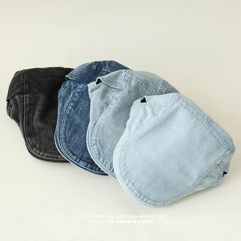 Vintage Wash Water Denim Forward Cap Men Women Adjustable All-match - Image 6