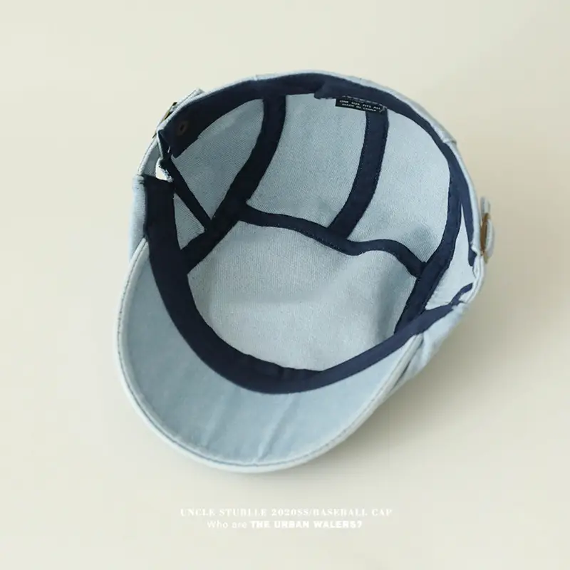 Vintage Wash Water Denim Forward Cap Men Women Adjustable All-match — feature 4