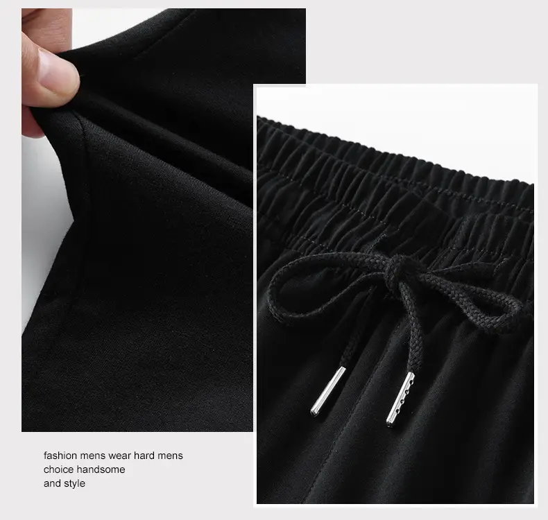 Men Grey Pure Cotton Capri Shorts Loose Fit — feature 9
