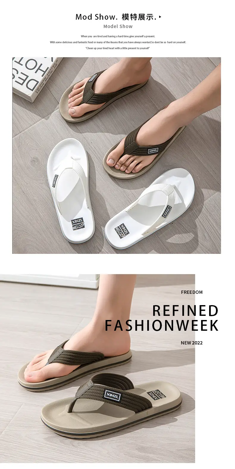 Men's 2026 Beach Flip-Flops Non-Slip Wearable — feature 4