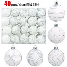 Silver Butterfly Foam Christmas Balls 8cm — feature 13