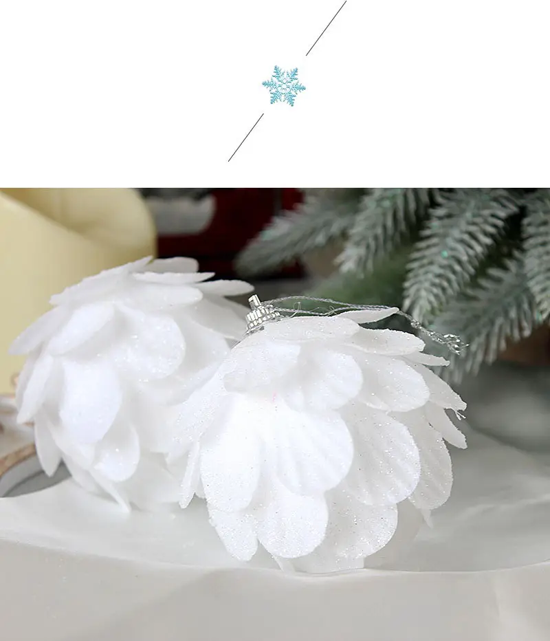 Silver Butterfly Foam Christmas Balls 8cm — feature 25