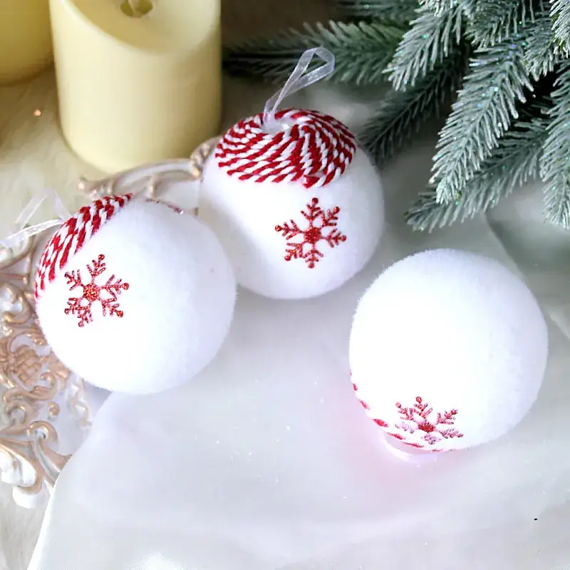 Silver Butterfly Foam Christmas Balls 8cm