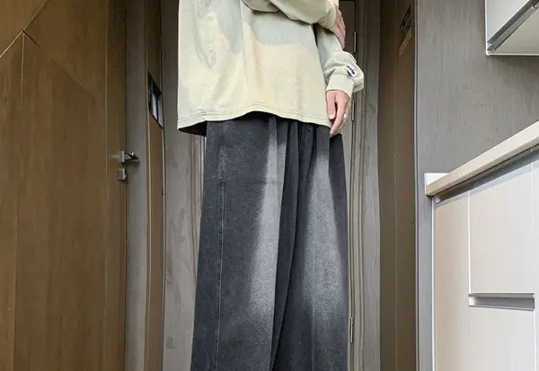 Men Wide Leg Jeans Spring Autumn Loose Straight Pants — feature 3