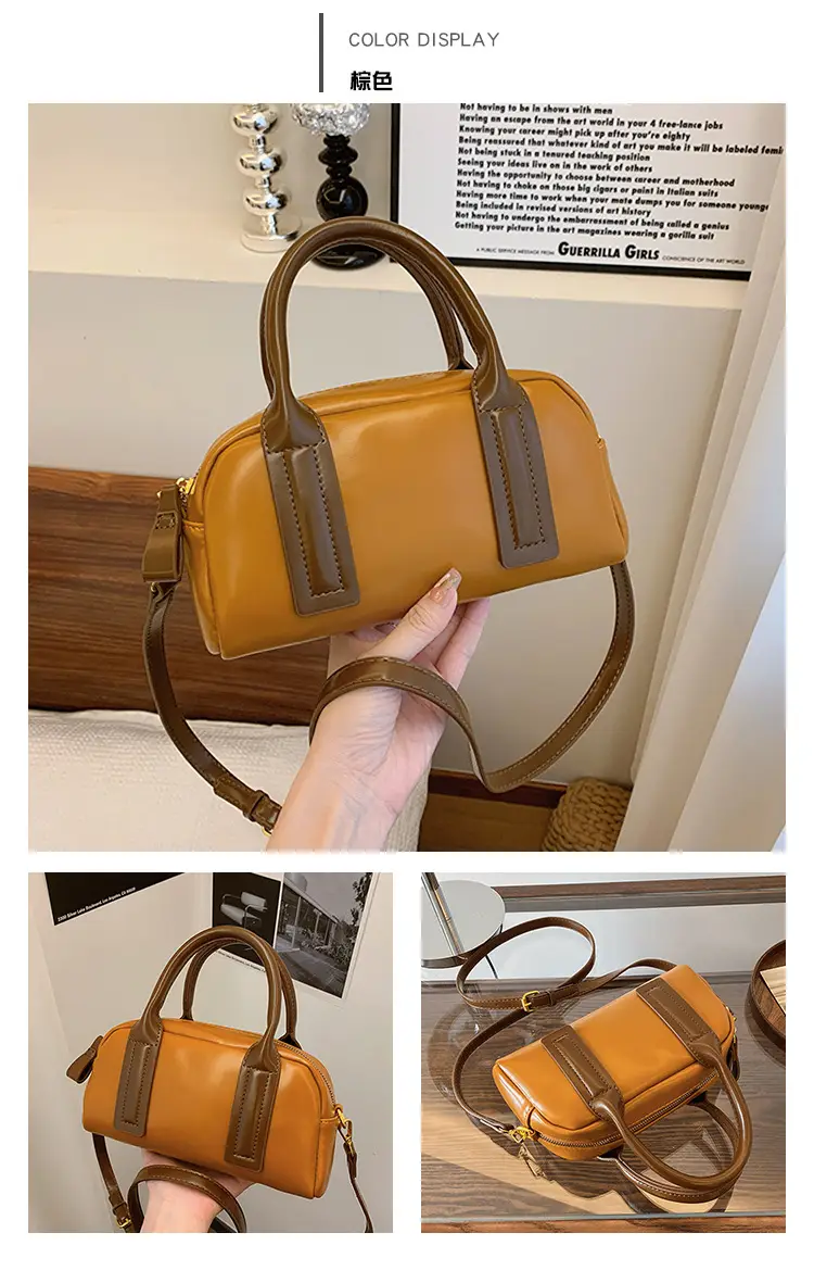 Black Korean Fashion Shoulder Messenger Bag 2024 — feature 12